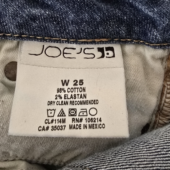 JOE'S Honey Jeans Julien wash denim jeans Size 25 - Picture 11 of 12